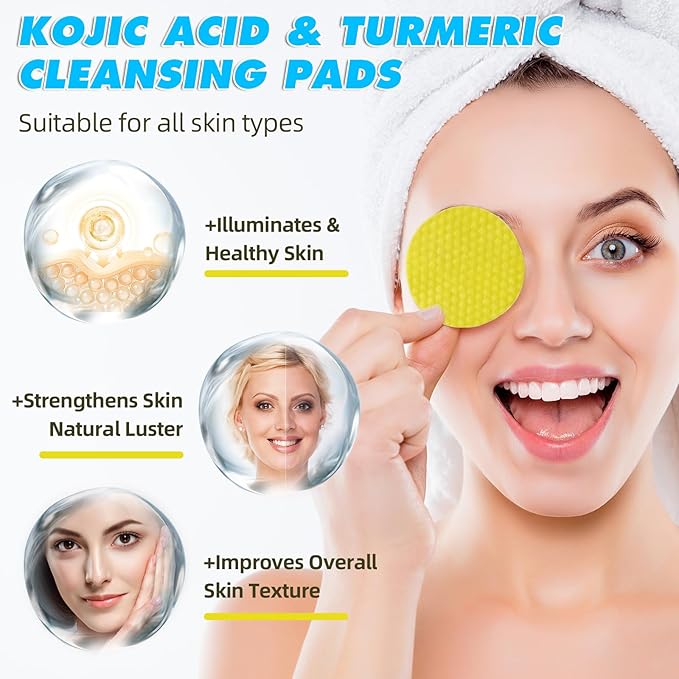 Turmeric cleansing pads for face,60pcs