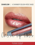 Runway Rogue Classic Lip Gloss, Golden-Rose Semi-Sheer Hydrating Lip Gloss, ‘Chameleon’