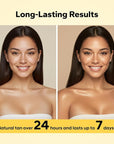 Facial Self Tanning Drops (1 Fl Oz), Tanning Drops for Face & Body, Gradual Bronzing Effect, Lightweight Tanner for Sensitive Skin, Natural Sun-Kissed Glow, Medium Shade