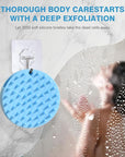 Upgraded Version Silicone Body Scrubber,Double-Sided Design Body Brush Silicone Body Scrubber Exfoliating Body Brushes for Suitable showering all skin types,Environmentally friendly silicone loofah