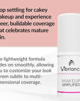 Vibriance Complexion Sticks - Foundation for Mature Skin - Sheer, Buildable Coverage Face Makeup Foundation for Older Women - 3-in-1 Base, Contour, Concealer - Medium