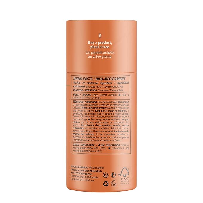 ATTITUDE Sunscreen Stick, Broad Spectrum