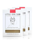 Little Seed Farm Organic Goat’s Milk Soap – 3 Pack of Geranium Rose Facial and Body Bars – Natural, Handmade, Cruelty Free – Uplifting and Balancing for Oily, Dry and Combination Skin, Net Wt. 4.75oz