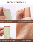 Cream Bronzer Stick,Contour Stick Facial Contouring Stick,Long Lasting