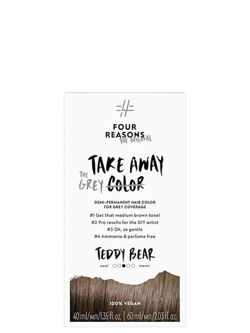 Four Reasons Takeaway Root Touch Up Hair Dye – Teddy Bear 6.0 – Demi-Permanent Color - Gray Coverage Root Hair Dye for Women –Vegan & Fragrance Free