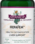 Vitanica, Hepafem, Liver Cleansing Support, Vegan/Vegetarian, 60 Capsules