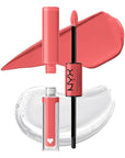 NYX Shine Loud Long Lasting Liquid Lipstick Bundle with Lip Gloss - Cash Flow & Magic Maker