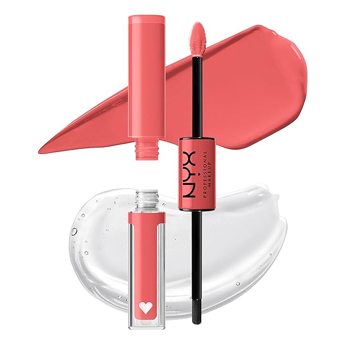 NYX Shine Loud Long Lasting Liquid Lipstick Bundle with Lip Gloss - Cash Flow & Magic Maker