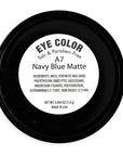 Navy Blue Dark Blue Matte Opaque Pressed Powder Single Vegan Eyeshadow; Talc, Paraben & Cruelty Free