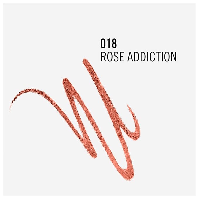 Rimmel Lasting Finish Exaggerate Automatic Lip Liner, 18 Rose Addiction (Pack of 5)