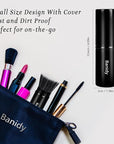 Foundation Makeup Brush Flat Top Kabuki Face Blush Liquid Powder Foundation Brush Retractable Travel Brush for Blending Liquid, Cream or Flawless Powder Cosmetics