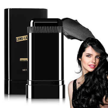 Safe and Convenient Comb Hair Dye, Touch up Combs, Waterproof and Sweat-Proof Hair Dye Comb, Portable Colouring Hair Dyes, 2 in 1 Instant Dye for Women & Men (Black)