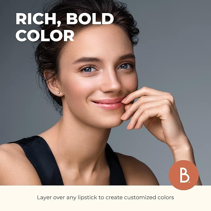 Beauty For Real Lip Gloss + Shine, Nudist - Beige Nude Pink - Non-Sticky Plumping & Hydrating Gloss - Light & Mirror In Cap - Contains Marine Collagen - 0.15 fl oz