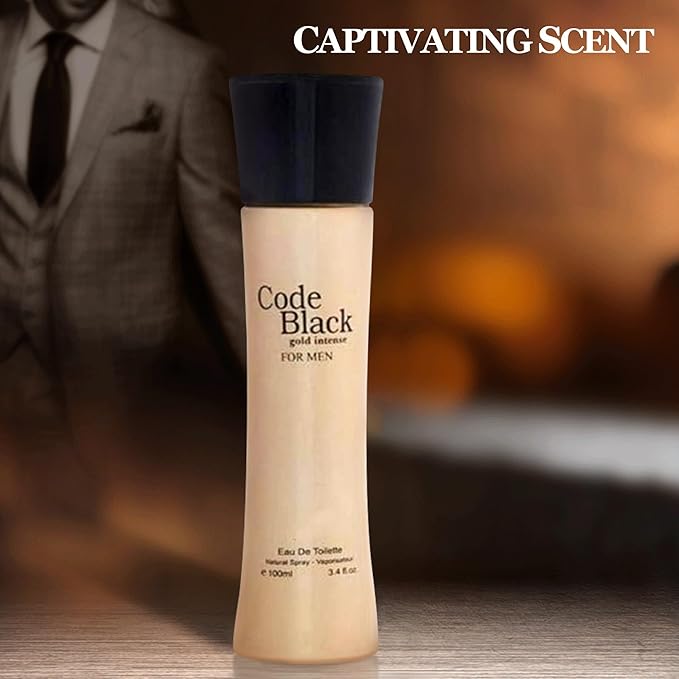 Men Cologne Set (3.4oz/100ml x 2PCS) Eau De Perfume Natural Spray Notes of Woody, Spicy, Citrus & Aromatic Long Lasting Fragrance for Daily Use (BlackCIG&DarkBaOUD)