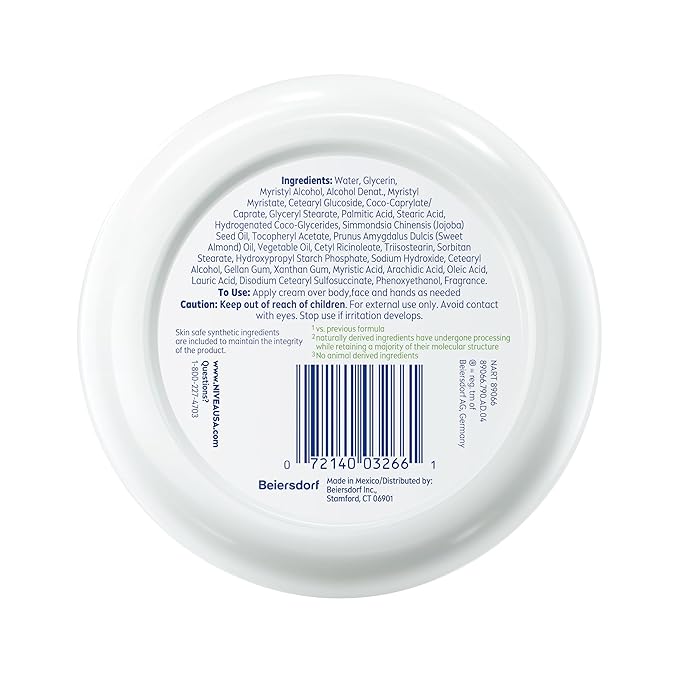 NIVEA Soft Refreshingly Soft Moisturizing Cream, Lightweight Body Moisturizer for Face, Body and Hands, Body Cream Enriched with Jojoba Oil and Vitamin E, 16 Oz Jar