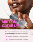 DERMAFLASH DERMAPORE+ Prep Face Mist, Mineral Facial Cleanser & Pore Minimizer for Face, 30ml