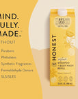 The Honest Company 2-in-1 Cleansing Shampoo + Body Wash Refill Carton | Gentle for Baby | Naturally Derived, Tear-free, Hypoallergenic | Citrus Vanilla Refresh, 32 fl oz