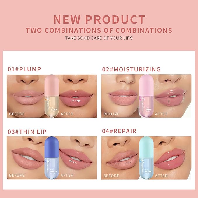 2Pcs Ginger Mint Lip Plumper Set, Plumping