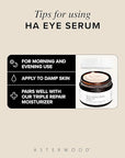 Asterwood Hyaluronic Acid Eye Serum - Reduces Undereye Bags, Wrinkles, Dark Circles, Fine Lines, & Crow's Feet - with Matrixyl 3000, Niacinamide & Caffeine - Treatment for Women & Men - 0.5 Fl Oz