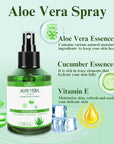 Aloe Vera Spray for Hydrating Nourishing Facial Skin in Winter, Aoe Vera Spray Extract from Freshly-cut Aloe and Cucumber Essence for Moisturizing Skin, Fast Absorbing, Easy to carry, 1.73 oz