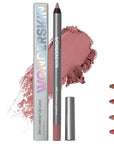 Wonderskin Lip Liner Pencil - 360 Contour Lipliner, Long Lasting, Sharpenable, Waterproof and Transfer-Proof Nude Lip Liner Pencil (Blush)