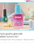 Bliss Glow & Hydrate Serum - Niacinamide + Hyaluronic Acid Serum - 1 Fl Oz - Improves Dullness, Hydrates, Replenishes & Defends Skin - Lightweight Hydration - Clean - Vegan & Cruelty Free