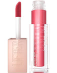 Maybelline Lifter Gloss, Hydrating Lip Gloss with Hyaluronic Acid, High Shine for Plumper Looking Lips, Heat, Raspberry Neutral, 0.18 Ounce