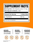 BulkSupplements.com L-Tryptophan Powder - L-Tryptophan 500mg, Tryptophan Supplement - Amino Acid Supplement, Gluten Free, 500mg per Serving, 500g (1.1 lbs) (Pack of 1)