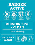 Badger Mineral Sunscreen Cream SPF 30, Zinc Oxide Sun Care, 98% Organic, Reef Safe, Water Resistant, Unscented Face and Body Sunscreen Travel Size, 2.9 fl oz