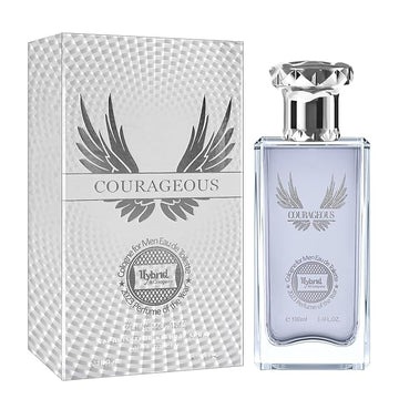 Hybrid & Company Courageous Pour Homme Eau De Toilette Natural Spray Vaporisateur,3.4FL.OZ