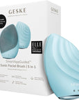 GESKE SmartAppGuided Sonic Facial Brush 5 in 1 | Vibrating Electric Cleansing Brush | Soft Silicone | Professional Cleanser | Skin Exfoliator | Face Massager