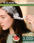 Permanent Hair Dye Hair Color for Gray Hair Coverage PPD-Free Hair Color Kit Medium Brown Hair Dye 3C Dark Mocha Brown Chocolate Brown