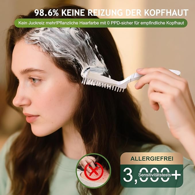 Permanent Hair Dye Hair Color for Gray Hair Coverage PPD-Free Hair Color Kit Medium Brown Hair Dye 3C Dark Mocha Brown Chocolate Brown