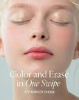 PLAT LIPS 917 APRICOT CHEESE, Lip & Cheek, Lightweight, Naturally Dewy+ Glowy Finish, Blendable & Buildable Formula (1.2g, 0.003 oz.)