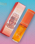 Juvia's Place Magic Lip Oil - Sweet Orange - Smooth, Hydrating w/Vitamin E for Soft, Glossy, Juicy Lips - Infused with Fruit Extracts - Tinted, Shimmering, Lightweight & Non-sticky Lip Oil for Summer