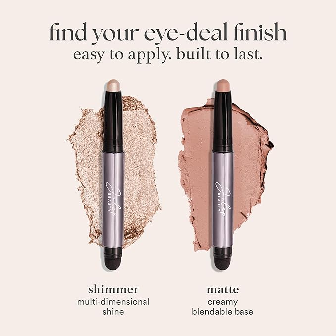 Julep Eyeshadow 101 Cream-to-Powder Waterproof Shadow Stick – Onyx Black Matte – Long-Lasting, Crease-Proof, Smooth Jet-Black Matte Cream Eyeshadow with Built-in Smudger