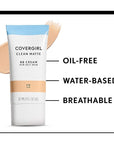COVERGIRL - Clean Matte BB Cream, Oil-Free, Long-Lasting, of 2)