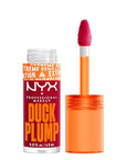 NYX PROFESSIONAL MAKEUP Duck Plump High Pigment Plumping Lip Gloss with Spicy Ginger, Vegan Lip Makeup - Hall Of Flame (True Red)