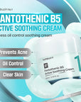 numbuzin No.1 Pantothenic B5 Active Soothing Cream | Remove sebum and skin troubles, Pantothenic acid, Korean Skincare Gift for Women | 2.70 fl oz