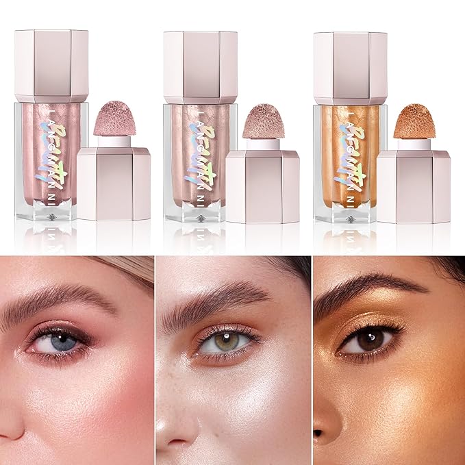 URQT Highly Pigmented Liquid Contour Highlighter - Built-in