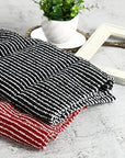 Exfoliating Washcloth [Made in Japan] Extra Long Exfoliating Towel Special Texture Makes Fluffy Foam Lather, Back Scrubber, Dead Skin Cell Remover, Loofah for Women and Men (2pcs Set(Black, Red))