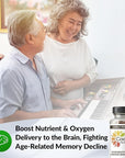 CocoaVia Heart & Brain Supplement, 30 Day, Cocoa Flavanol Extract, Memory & Circulation Booster, Nitric Oxide, Boost Oxygen & Energy, Plant Based, Gluten Free, Vegan, 60 Capsules