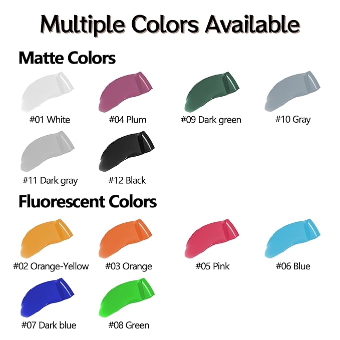 UV Neon Orange Face Body Paint Stick, Colored Professional Full-Coverage Oil-Based Eye Black Stick for Halloween Cosplay Christmas, Face Painting Foundation Makeup Glow in the Dark Party Supplies-03