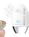 Hydrating Face Sunscreen,Tinted Moisturizer with SPF50 PA+,Lightweight Facial Sunscreen Long Lasting Sunblock,Soft Cream Texture,Face Primer,All-Day Wear