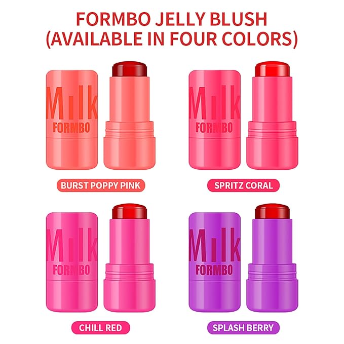 Cooling Water Jelly Tint Blush Makeup Blush Stick 0.18 Oz