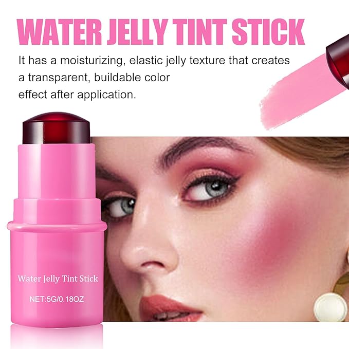 Milk Water Jelly Tint, Sheer Lip & Cheek Stick. (Berry)