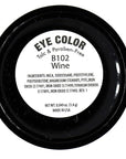 Wine Deep Purple Red Shimmer Pressed Powder Single Vegan Eyeshadow; Talc, Paraben & Cruelty Free