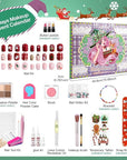 Makeup Advent Calendar 2025 Teens Girl, 24 Days Christmas Countdown Face Eyes Lip Nail Beauty Advent Calendar for Girls Women, 24 Pcs Xmas Holiday Makeup Gifts Sets, Festival Surprise Full Makeup Kits