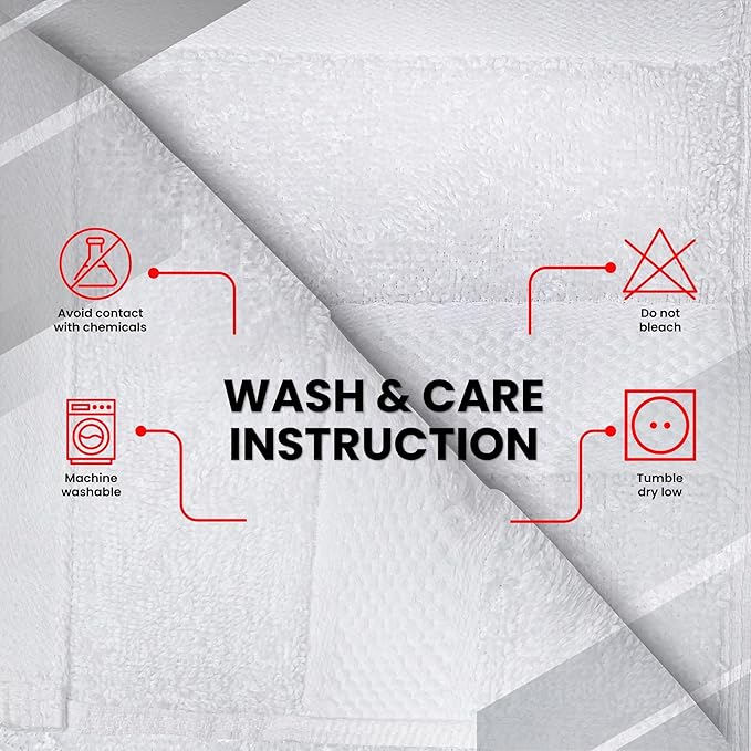 Infinitee Xclusives White Hand Towels for Bathroom - Set of 6 (16x28 inches) 600 GSM, 100% Cotton Ultra Soft, Quick Drying, Hotel Quality Hand Towel Set (Brilliant White, Hand Towels)