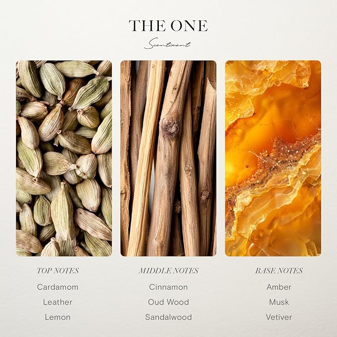 Scentiment Diffuser Oil - The One | Inspired by Hotel Miami Beach Lobby Scent | Aromatherapy Fragrance Oil | Notes of Cardamom, Leather, Lemon with Cinnamon & Sandalwood (500ml)